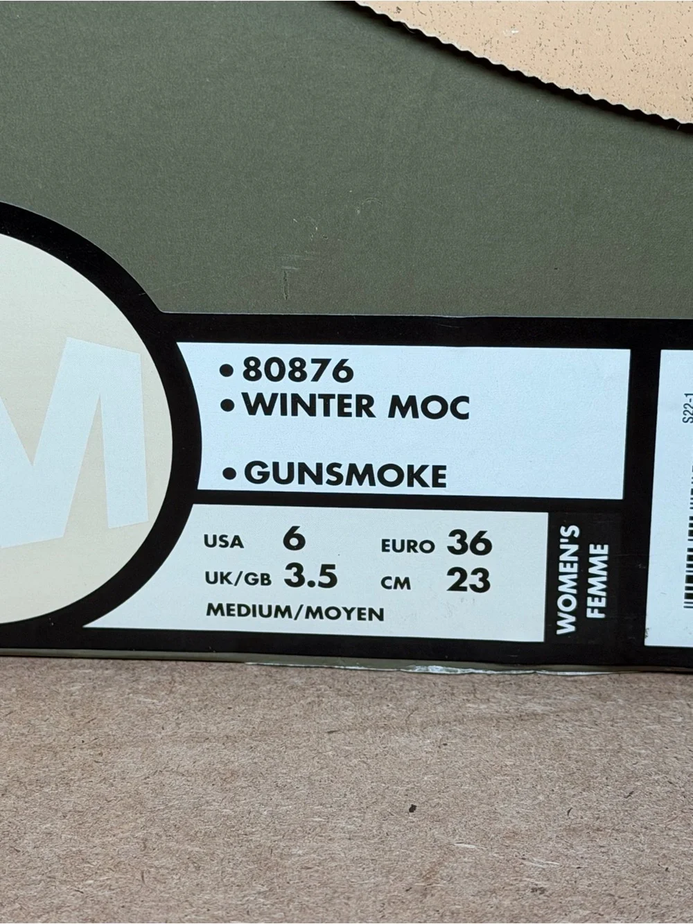 Women Size 6 Merrell Winter Moc Gunsmoke 80876 Original Box